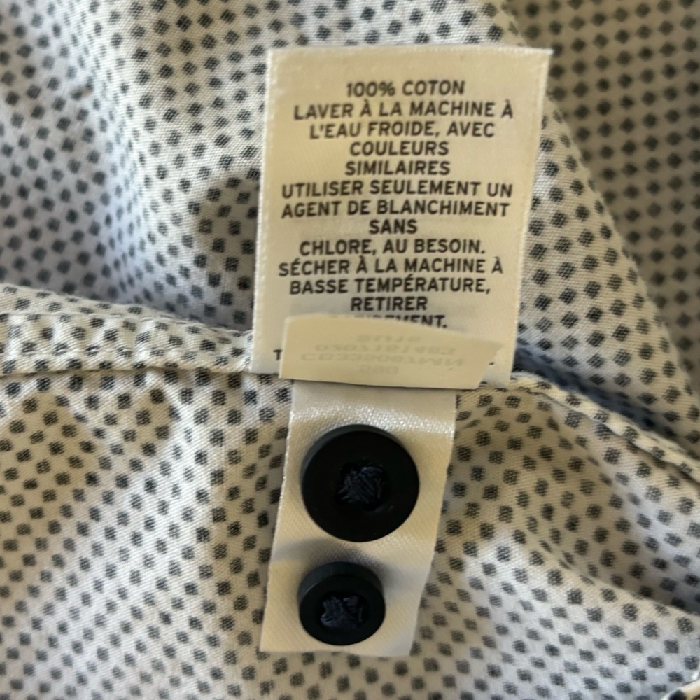 Calibrate Micro Check Oxford in White and Black - Picture 7 of 9